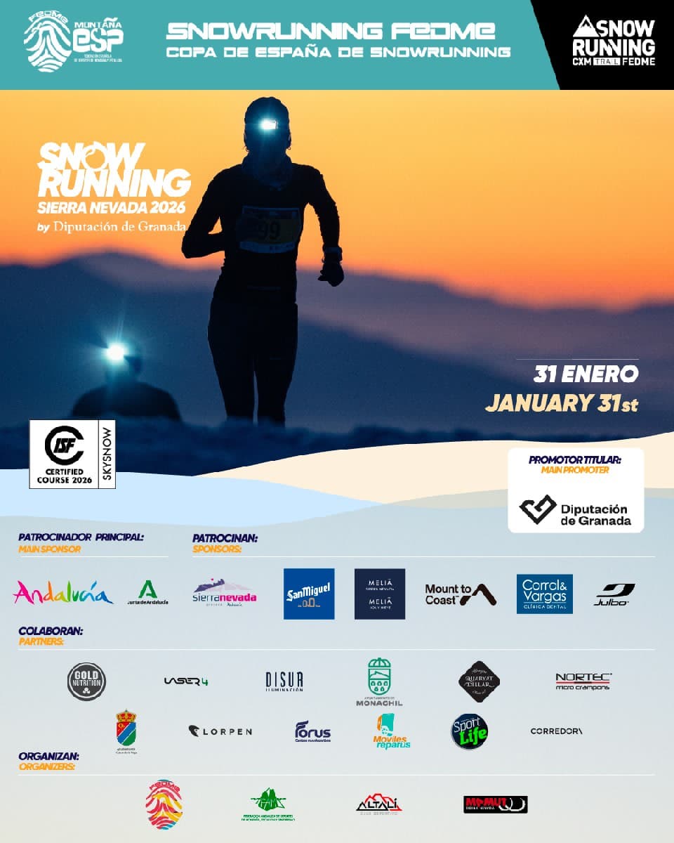 Snow Running Sierra Nevada